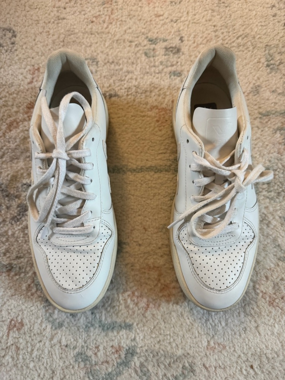 Veja V-10 Leather Sneakers